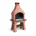 Barbecue in Cemento da Esterno con Griglia in Acciaio Inox