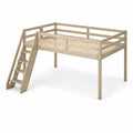 Letto rialzato in legno di pino con scala 200x100x120 cm