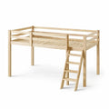 Letto a Soppalco in Legno 200x90 cm con Scala