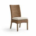 Sedia in Rattan Sintetico con Cuscino Beige