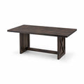 Tavolo da pranzo in legno marrone scuro