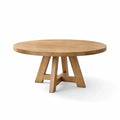 Tavolo rotondo in legno di rovere diametro 120 cm